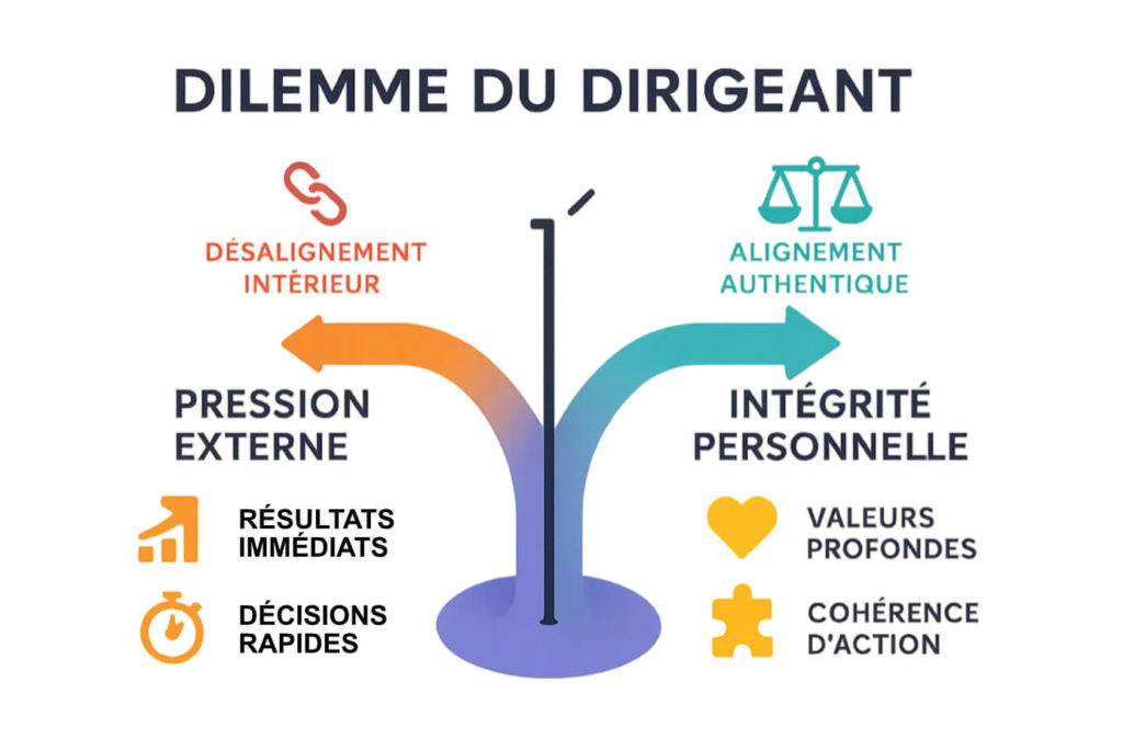 dilemme du dirigeant - decider entre performance et integrite - quetesens coaching
