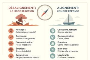 quand la boussole interne affole - reconnaitre les signes un desalignement - quetesens coaching